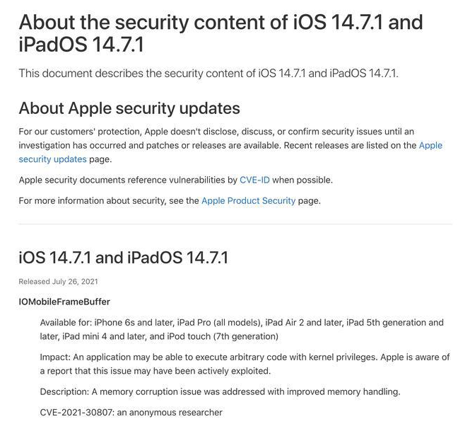 霞浦苹果手机维修分享iOS 14.7.1 正式版更新内容及升级方法 